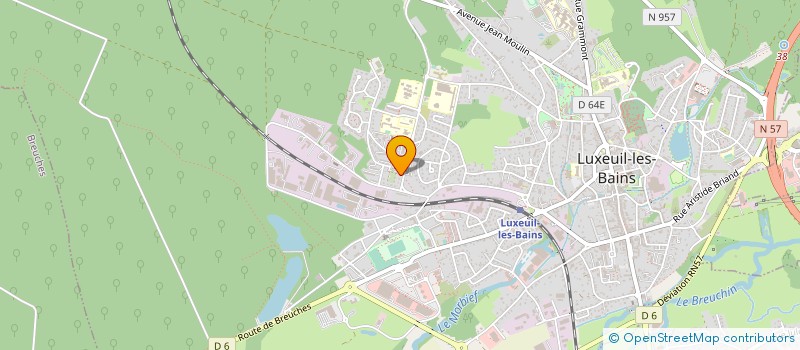 localisation de l'entreprise BOUCHERIE ESSAHLI MIMOUN ET FILS à LUXEUIL-LES-BAINS
