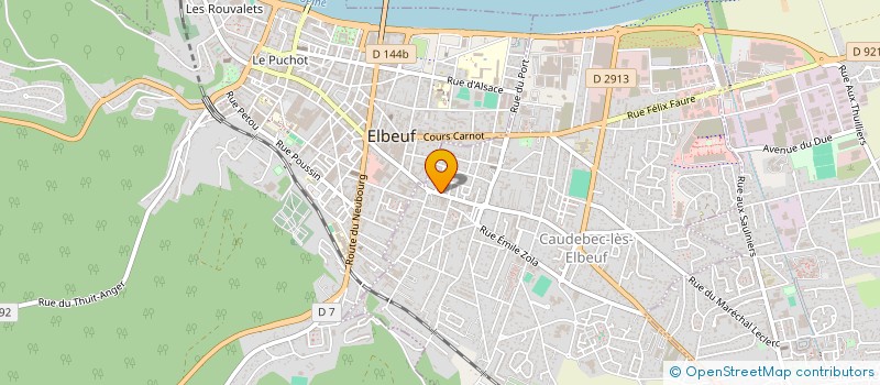 localisation de l'entreprise BOUCHERIE ET ALIMENTATION OASIS  CAUDEBEC-LES-ELBEUF