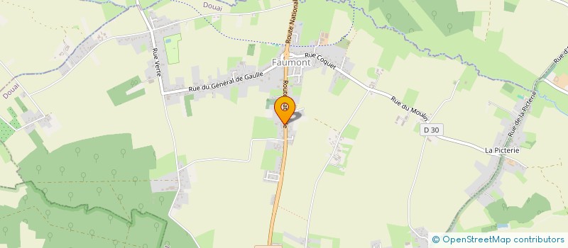 localisation de l'entreprise BOUCHERIE FAUMONTOISE  FAUMONT