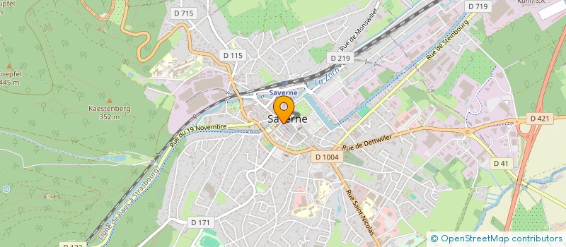 localisation de l'entreprise BOUCHERIE FECHTER MONSWILLER  MONSWILLER