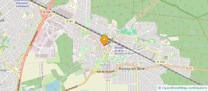 localisation de l'entreprise BOUCHERIE FERME D'AYAU  ROISSY-EN-BRIE