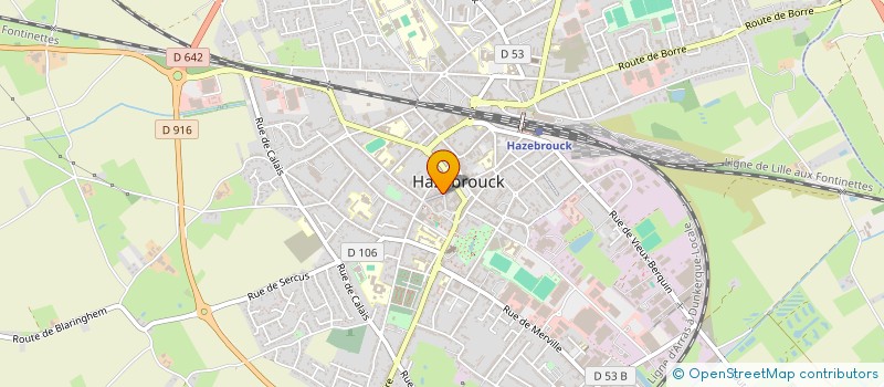 localisation de l'entreprise BOUCHERIE FLAMANDE  HAZEBROUCK