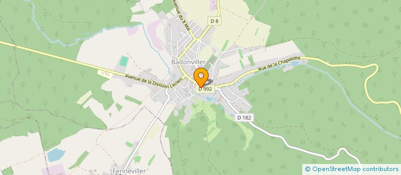 localisation de l'entreprise BOUCHERIE FLORENTZ à BADONVILLER