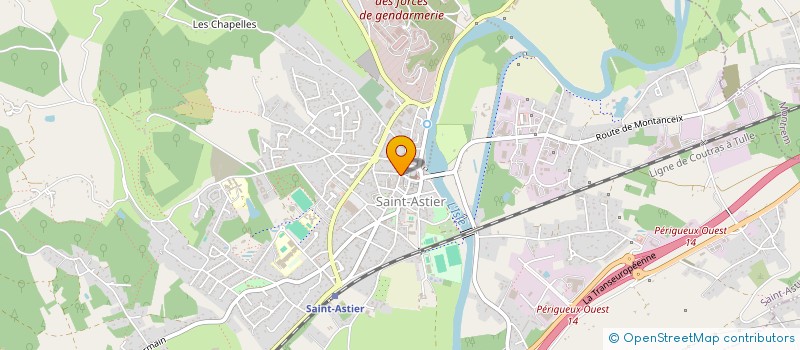 localisation de l'entreprise BOUCHERIE FLORIAN SIMON  SAINT-ASTIER