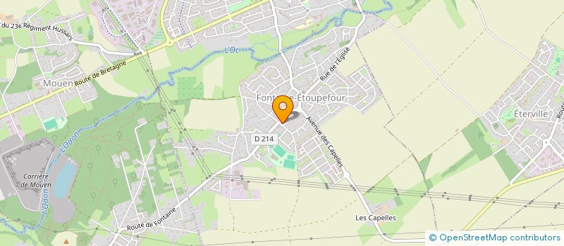 localisation de l'entreprise BOUCHERIE FONTENELLE  FONTAINE-ETOUPEFOUR