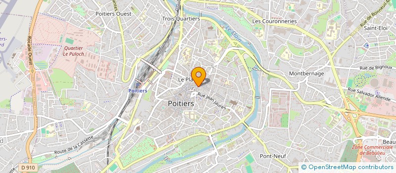 localisation de l'entreprise BOUCHERIE FREDERIC DARTHOUT  POITIERS