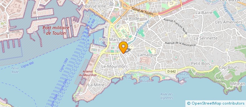 localisation de l'entreprise BOUCHERIE GAGE à TOULON