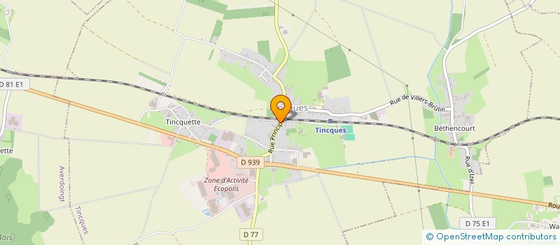 localisation de l'entreprise BOUCHERIE GALLET  TINCQUES