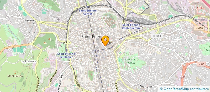 localisation de l'entreprise BOUCHERIE GALLOT à SAINT-ETIENNE