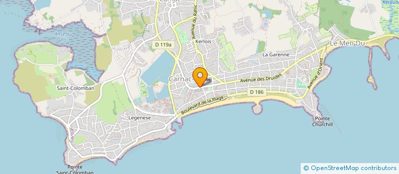 localisation de l'entreprise BOUCHERIE GAULOISE  CARNAC