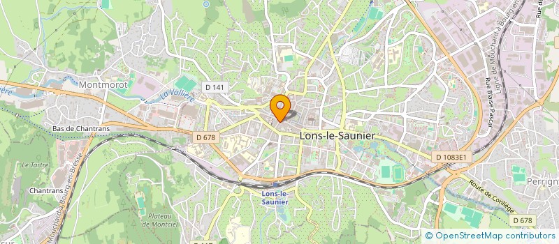 localisation de l'entreprise BOUCHERIE GAUTIER à LONS-LE-SAUNIER
