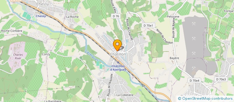 localisation de l'entreprise BOUCHERIE GENTY  CHATILLON