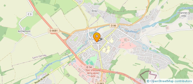 localisation de l'entreprise BOUCHERIE GERMAIN à MAGNY-EN-VEXIN