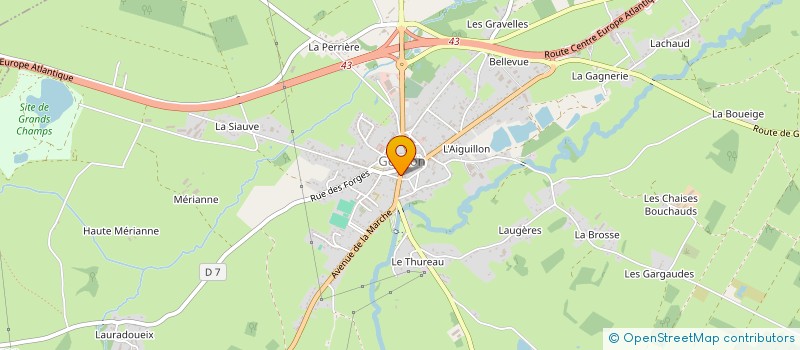 localisation de l'entreprise BOUCHERIE GOUZONNAISE à GOUZON