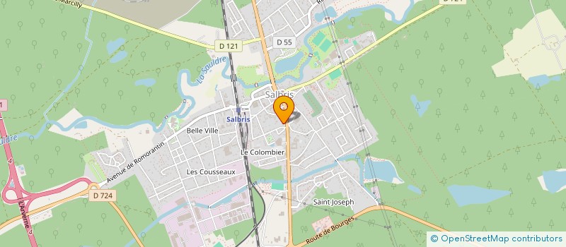 localisation de l'entreprise BOUCHERIE GRANGE  SALBRIS