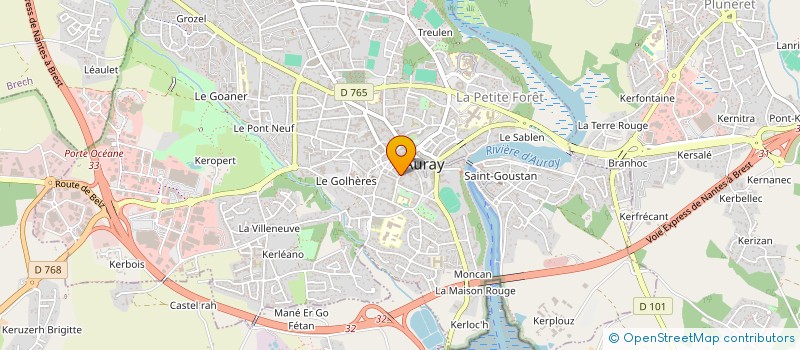 localisation de l'entreprise BOUCHERIE GRIGNON SARL à AURAY