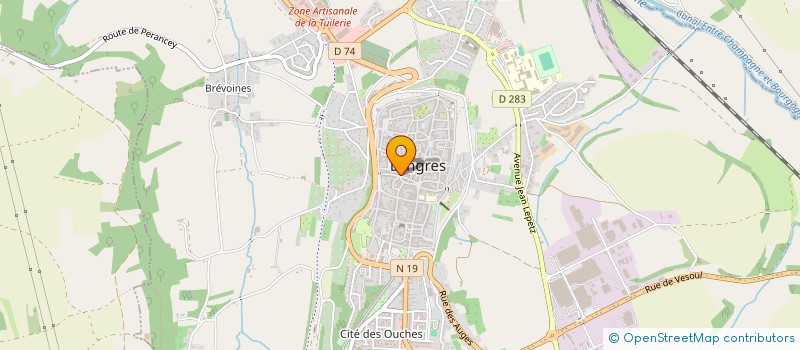 localisation de l'entreprise BOUCHERIE GRILLADES LES 4 LAMES  LANGRES