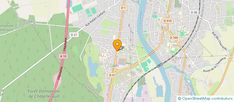 localisation de l'entreprise BOUCHERIE GUILBERT  CHATELLERAULT