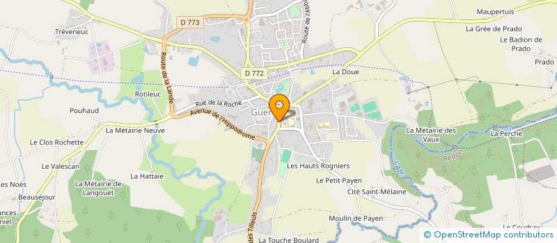 localisation de l'entreprise BOUCHERIE GUILLONNET à GUER