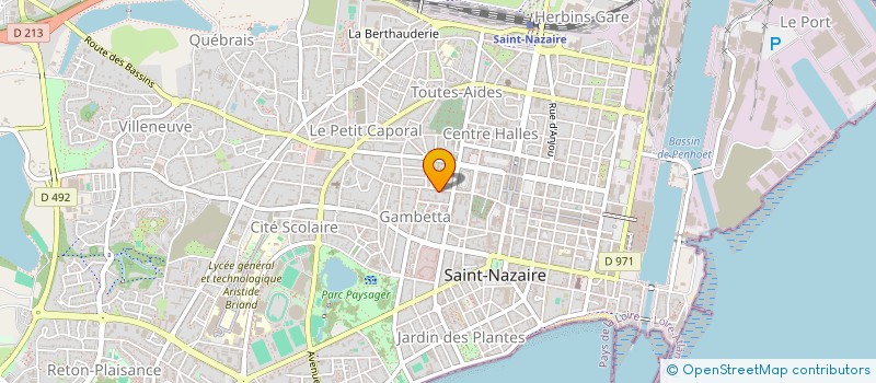 localisation de l'entreprise BOUCHERIE GUILON à SAINT-NAZAIRE