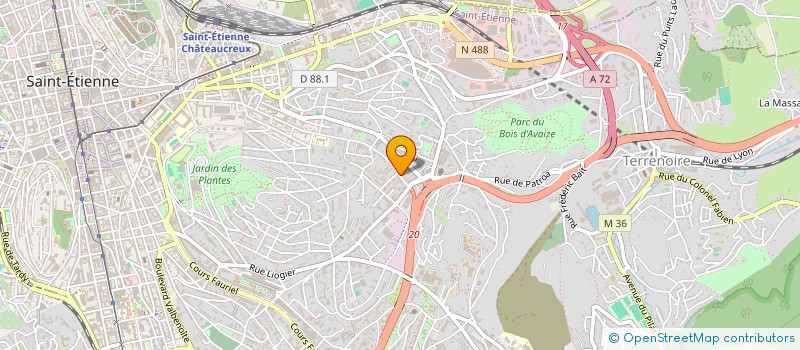 localisation de l'entreprise BOUCHERIE HADADI KARIM  SAINT-ETIENNE