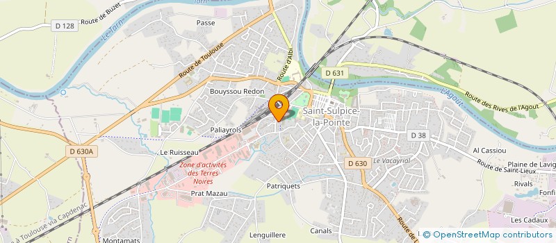 localisation de l'entreprise BOUCHERIE HALAL à SAINT-SULPICE-LA-POINTE