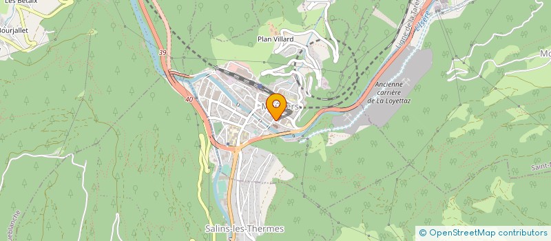 localisation de l'entreprise BOUCHERIE HALLAL DE LA TARENTAISE à MOUTIERS