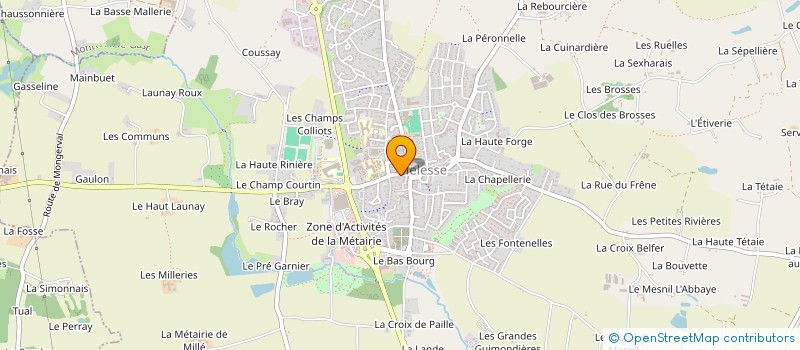 localisation de l'entreprise BOUCHERIE HAMEL  MELESSE