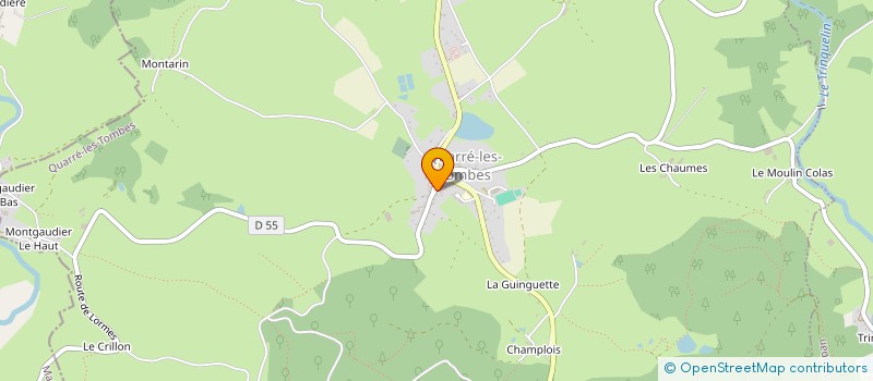 localisation de l'entreprise BOUCHERIE HARTEL à QUARRE-LES-TOMBES