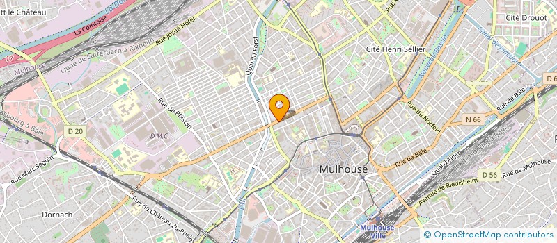 localisation de l'entreprise BOUCHERIE HB ROYAL  MULHOUSE