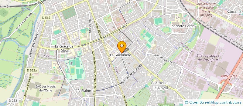 localisation de l'entreprise BOUCHERIE HELLAL DE LA GUERINIERE à CAEN