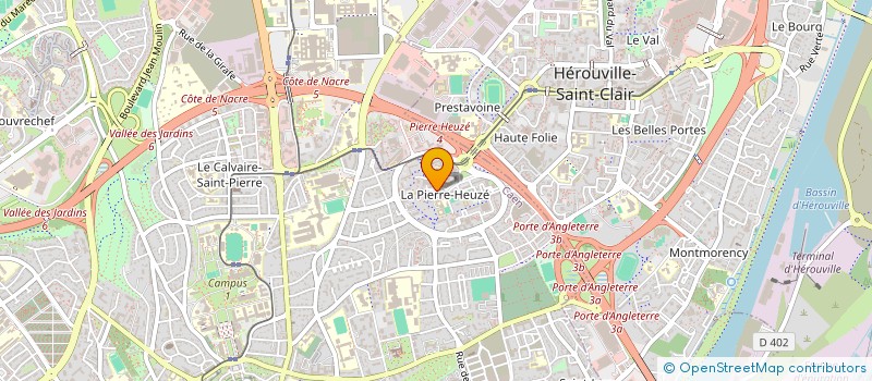 localisation de l'entreprise BOUCHERIE HELLAL DE LA PIERRE HEUZE à CAEN