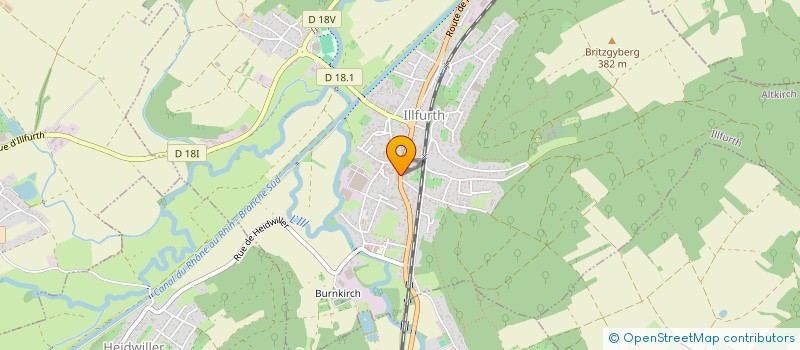 localisation de l'entreprise BOUCHERIE HIMBER  ILLFURTH