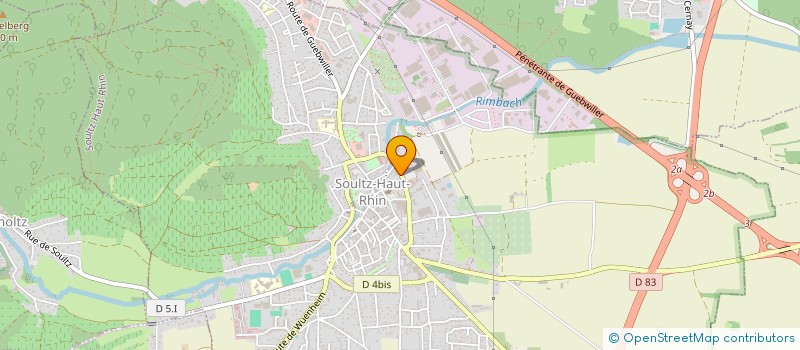 localisation de l'entreprise BOUCHERIE HIMER  SOULTZ-HAUT-RHIN