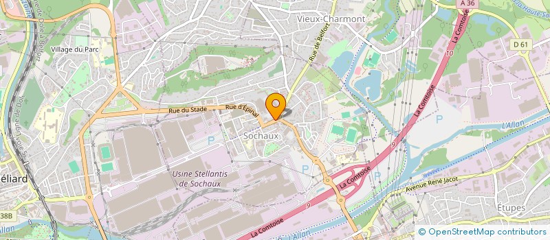 localisation de l'entreprise BOUCHERIE ISLAMIQUE  SOCHAUX