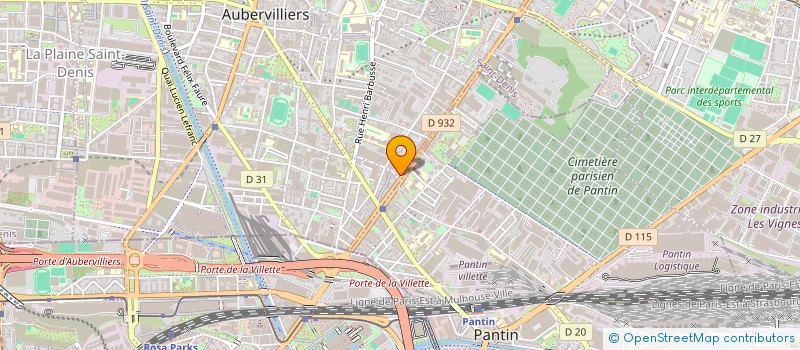 localisation de l'entreprise BOUCHERIE JAURES à AUBERVILLIERS