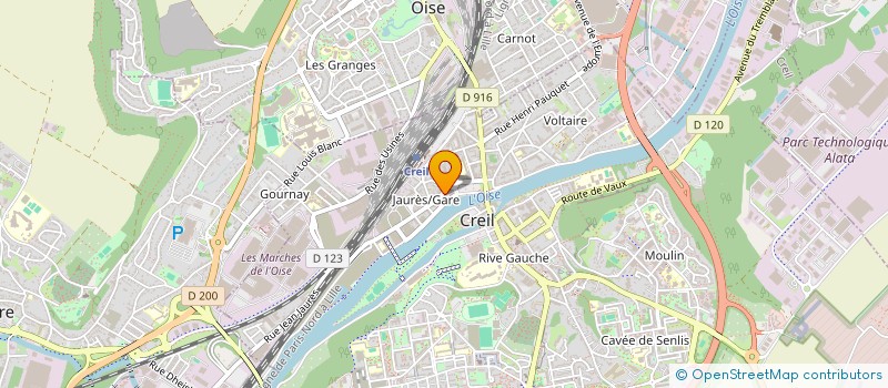 localisation de l'entreprise BOUCHERIE JEAN JAURES à CREIL