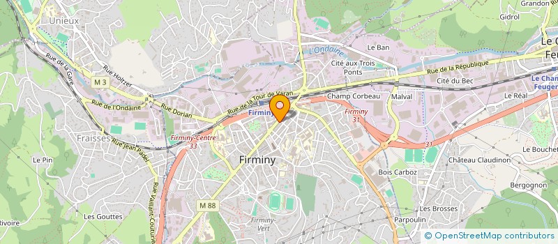 localisation de l'entreprise BOUCHERIE JOUVE SARL à FIRMINY