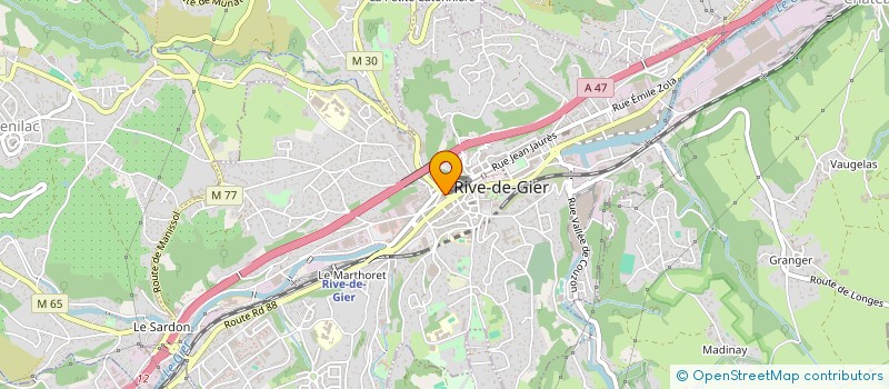 localisation de l'entreprise BOUCHERIE KARACA à RIVE-DE-GIER