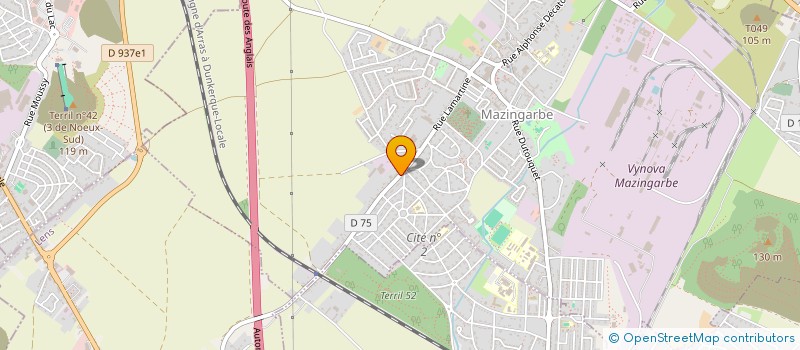 localisation de l'entreprise BOUCHERIE KAZMIERCZAK  MAZINGARBE