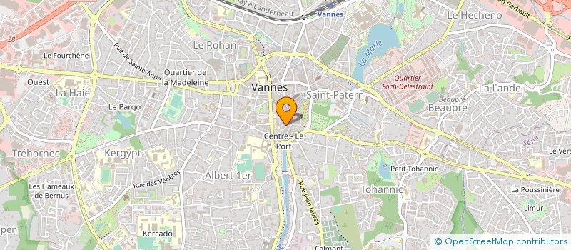 localisation de l'entreprise BOUCHERIE KERMORVANT à VANNES