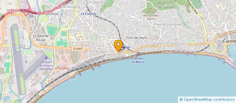 localisation de l'entreprise BOUCHERIE L'ANGLE à CANNES