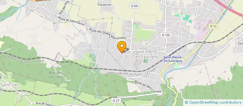 localisation de l'entreprise BOUCHERIE L'AQUITAINE  SAINT-PIERRE-EN-FAUCIGNY