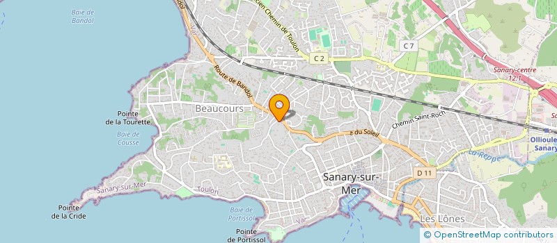 localisation de l'entreprise BOUCHERIE L'ARTISANALE à SANARY-SUR-MER