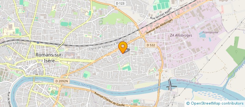 localisation de l'entreprise BOUCHERIE L'OASIS HALAL à ROMANS-SUR-ISERE