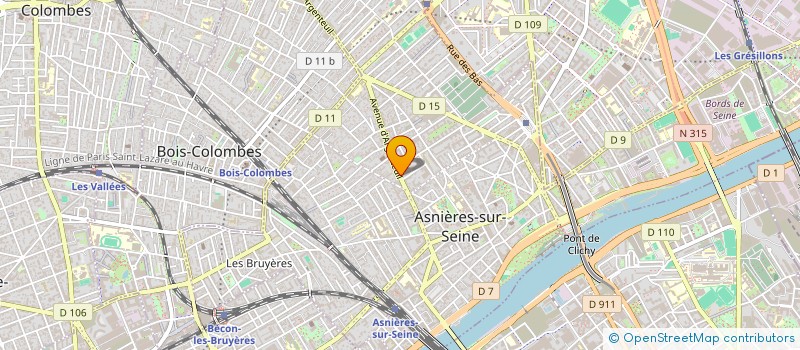 localisation de l'entreprise BOUCHERIE LA COMMETTE à ASNIERES-SUR-SEINE