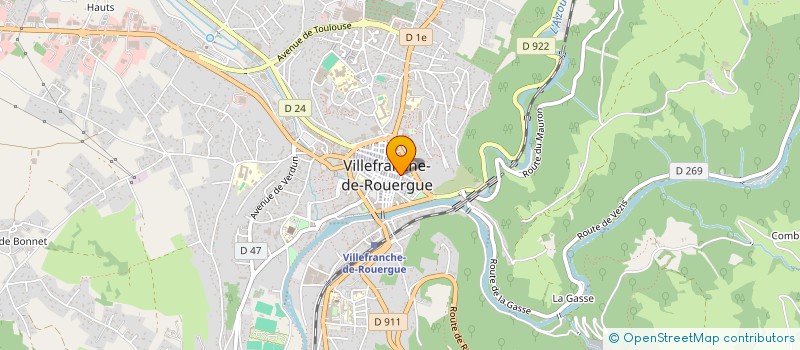 localisation de l'entreprise BOUCHERIE LA COTE D'OR  VILLEFRANCHE-DE-ROUERGUE