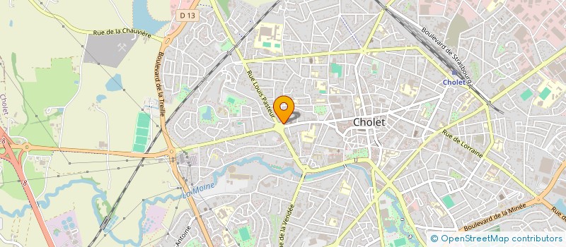 localisation de l'entreprise BOUCHERIE LA DEMI-LUNE à CHOLET