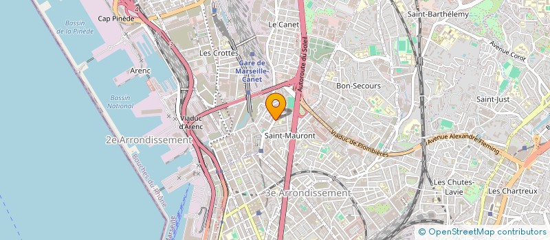 localisation de l'entreprise BOUCHERIE LA FRANCHISE HALLAL à MARSEILLE