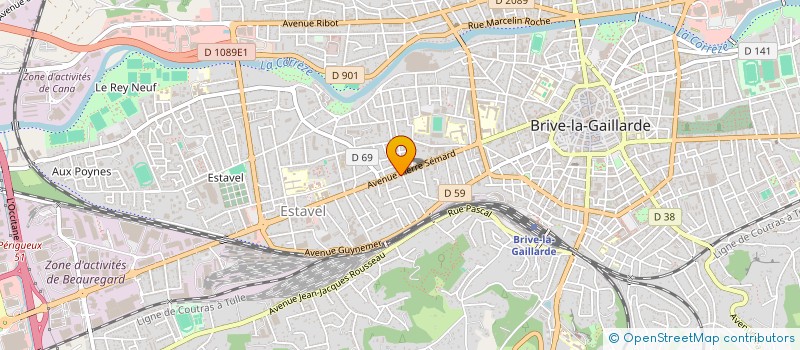 localisation de l'entreprise BOUCHERIE LA GAILLARDE  BRIVE-LA-GAILLARDE